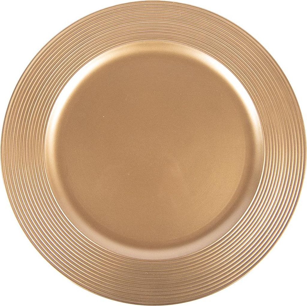 Clayre & Eef tanier Ø 33 cm Zlatý plast Obrázok produktu 