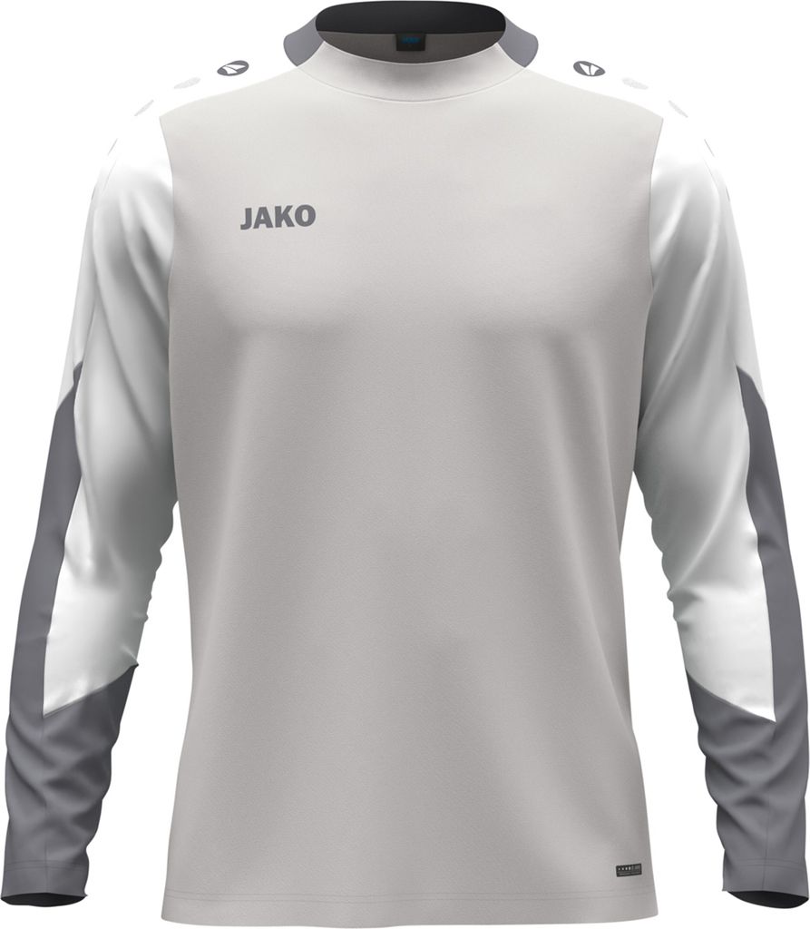 Jako Dynamic Longsleeve Herren hellgrau weiß grau Gr XL