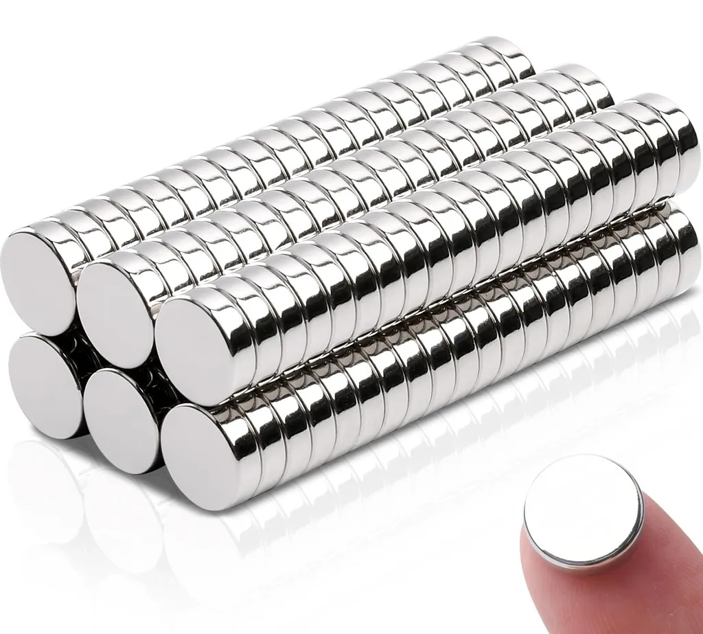 Lot de 120 Aimants de Fixation Puissants 10x3mm pour Tableau Magnétique