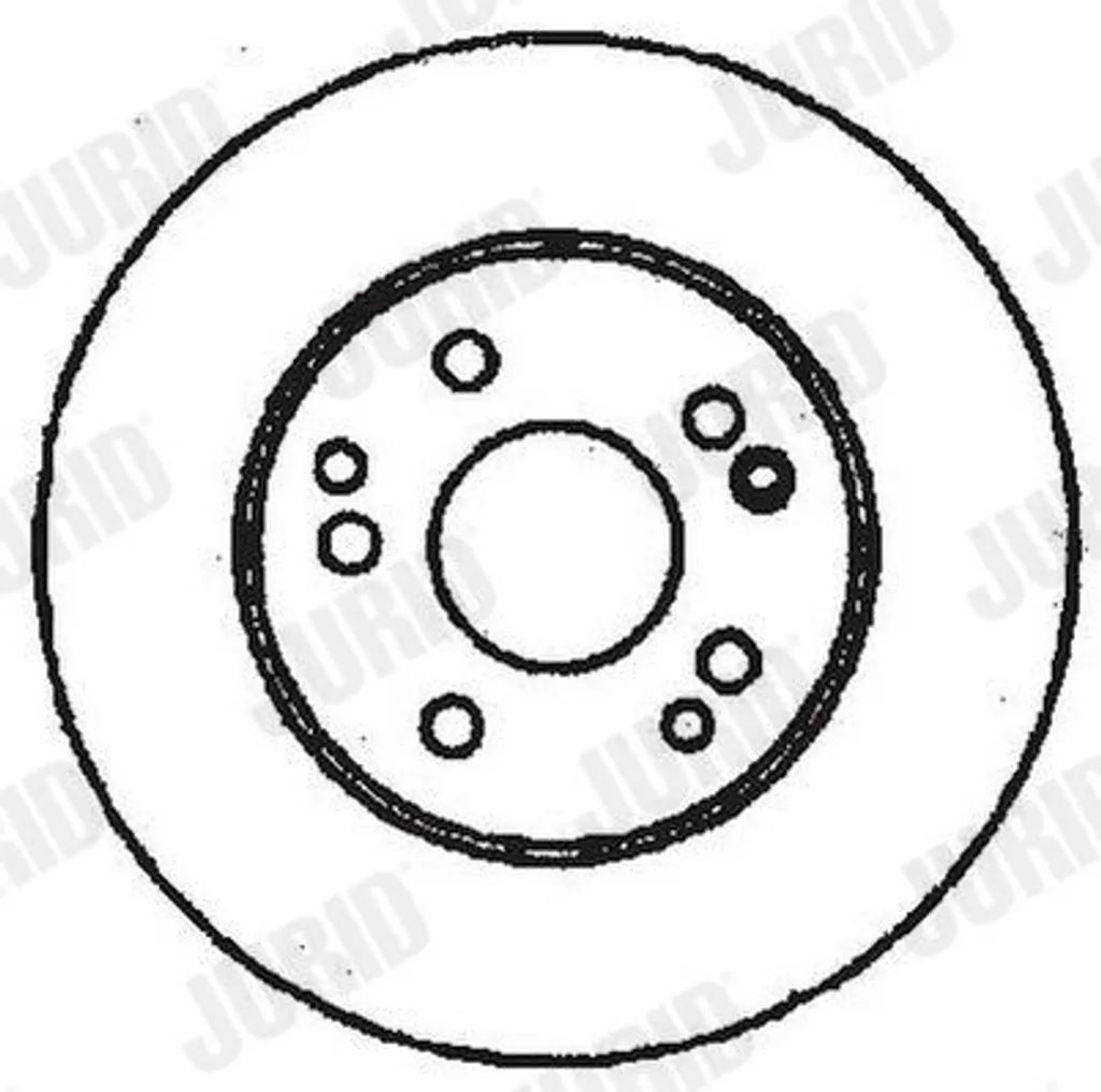 2x JURID Disque de frein 561333JC pour MERCEDES-BENZ 190 W201 258mm