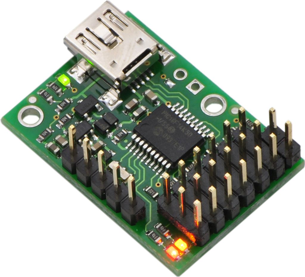 Pololu Micro Maestro 6-Kanal-USB-Servoregler (zusammengebaut)