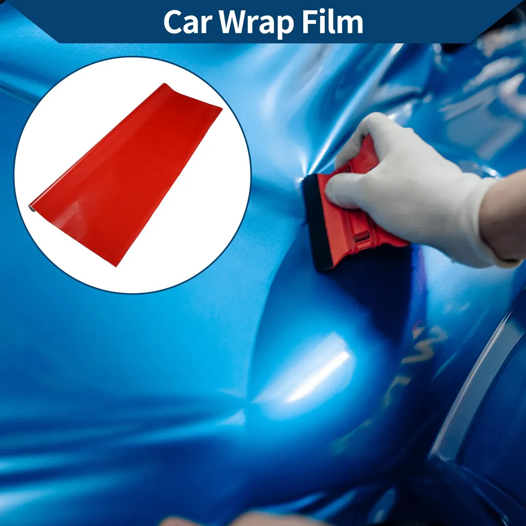 Wrapping Voiture Rouge Mat - Rouleau Vinyle PVC Adhésif Multi-usage