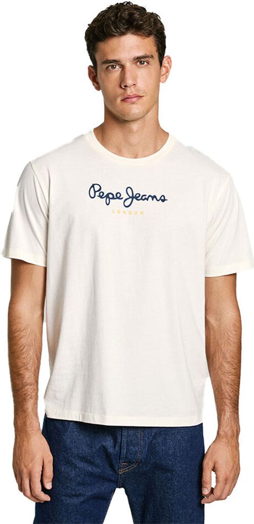 Pepe Jeans Eggo N Kurzarm-t-shirt Weiß XL Mann Weiß XL