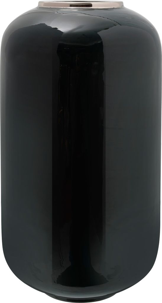 Vase Art Deco 250 Dunkelgrün / Silber