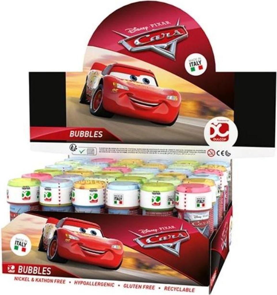 Bulles de savon 60ml Cars (36pcs) Image du produit 