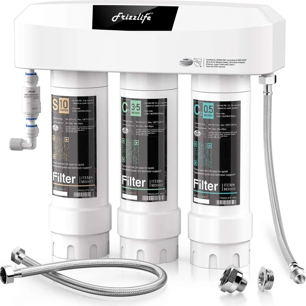 Système de filtration sous évier Blanc - Bloc Carbone 0,5 micron