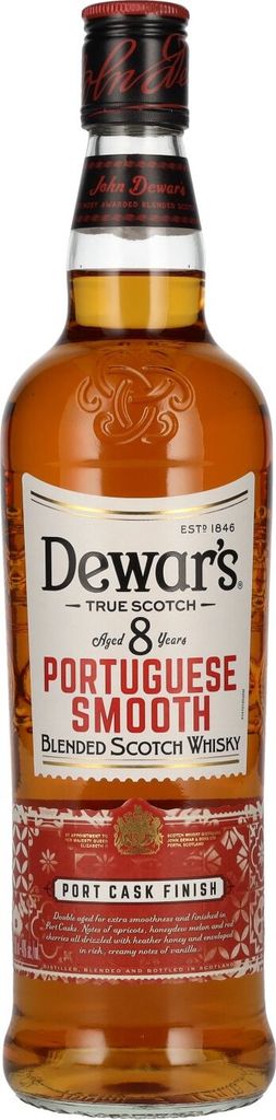 Dewar's 8 Years Old Portuguese Smooth Port Cask Finish Blended Scotch Whisky 40% Vol. 0,7l