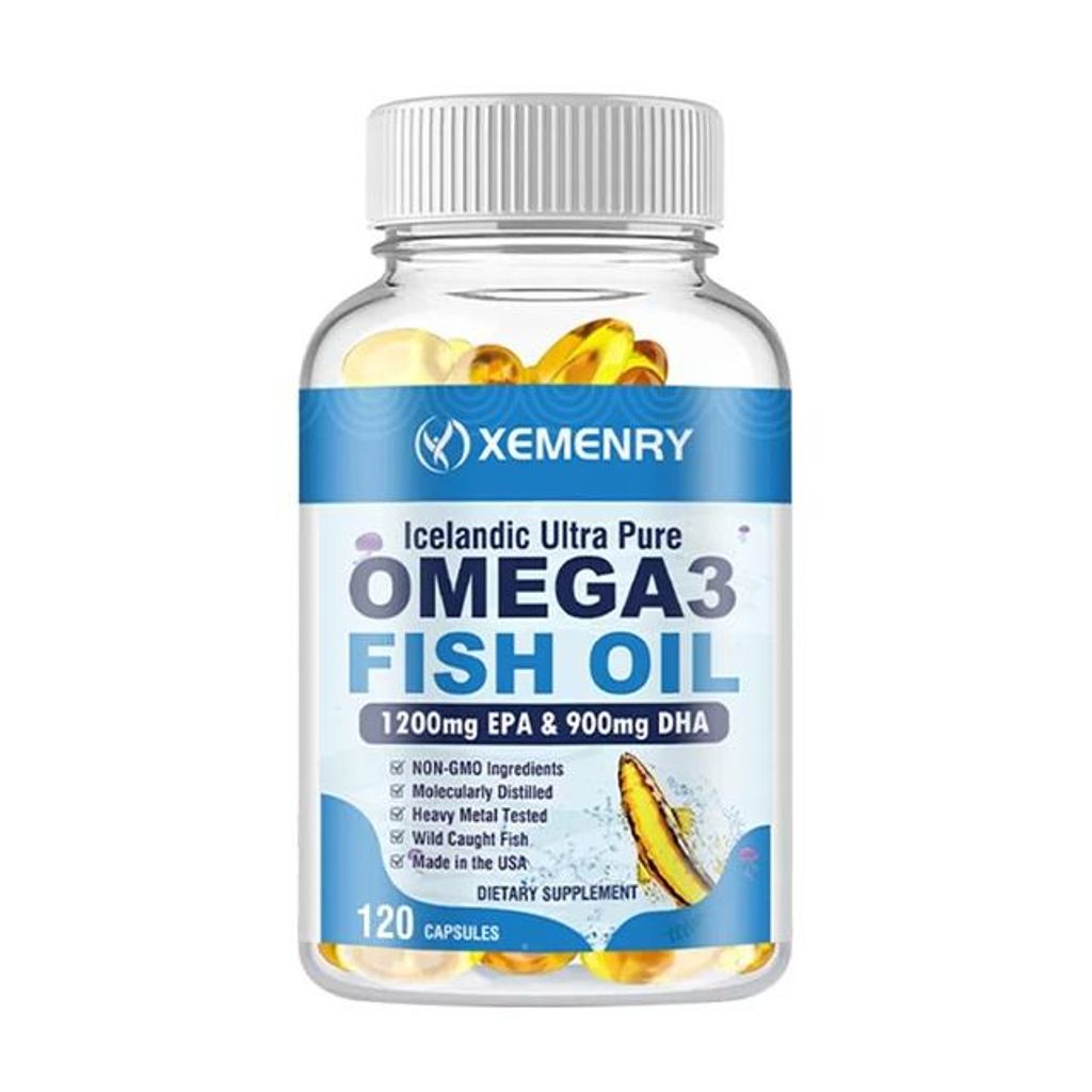 Omega 3 Fish Oil 4500mg + EPA & DHA (120 Kapseln) Nahrungsergänzungsmittel, Herz, Gehirn, Gelenke, Immunsystem, Kognitive Funktion