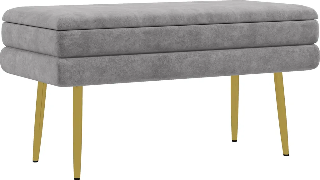 Petit banc d'entrée avec coffre pour ranger chaussures et accessoires