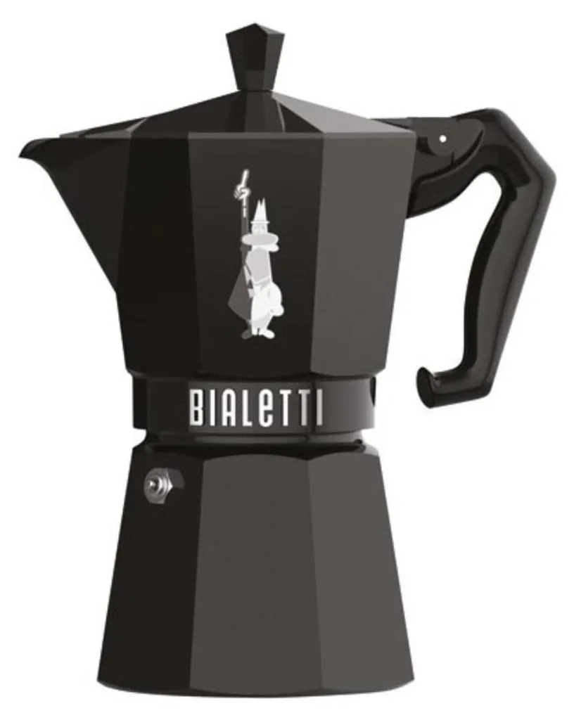 Caffettiera Nera 6 Tazze Bialetti Exclusive 0009066 | Design Made in Italy