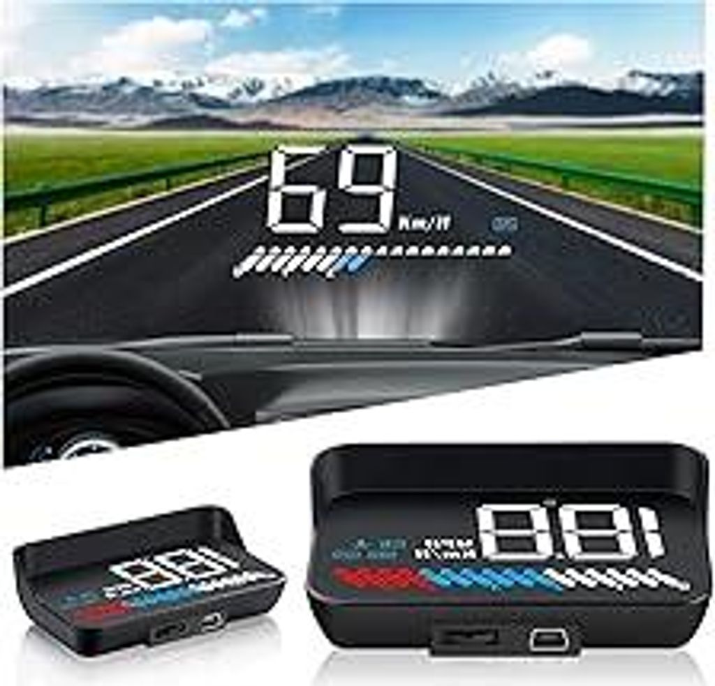 Auto HUD Anzeige OBD2& HUD Anzeige GPS Dual System, Fahrzeug Geschwindigkeitsmesser Auto Tachometer Wasser Temperatur Messgerät Motor Geschwindigk...