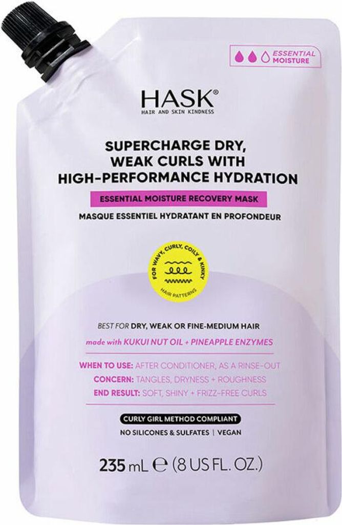 Hask Texture Mascarilla Capilar Ligera Hidratante 235ml