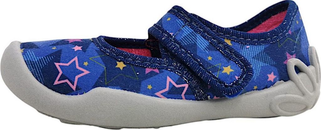 Fischer Markenschuhe Blanka Hausschuh Blau in Gr. 33