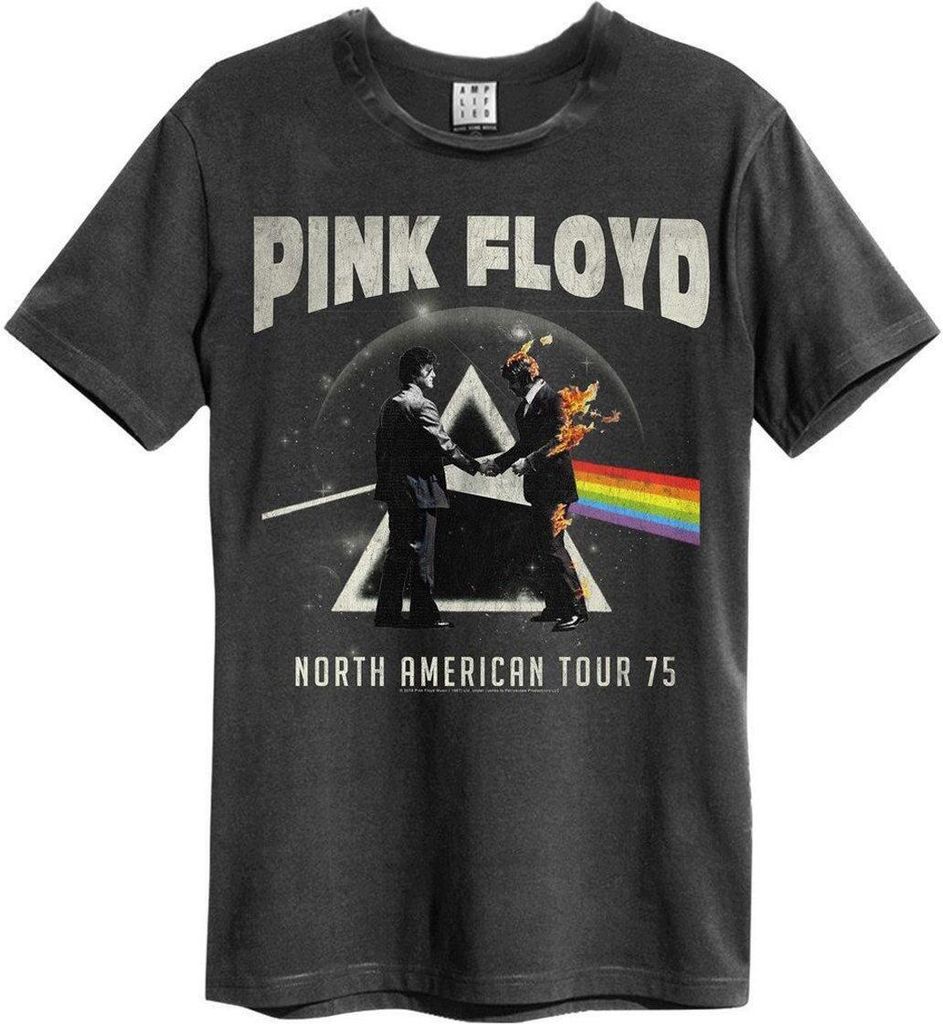 Amplified - "North American Tour 75" T-Shirt für Herren/Damen Uni GD1522 (L) (Holzkohle)
