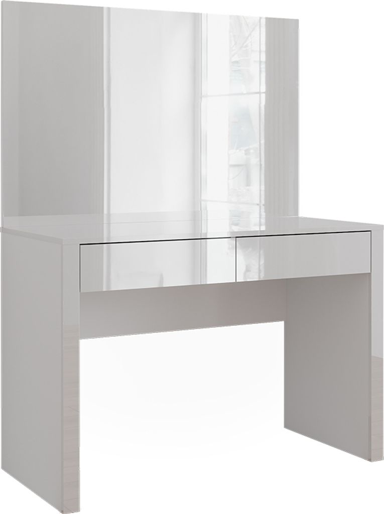 Schminktisch Vicco Annabelle Weiß Hochglanz/Weiß 110 cm mit Spiegel, Model 55016