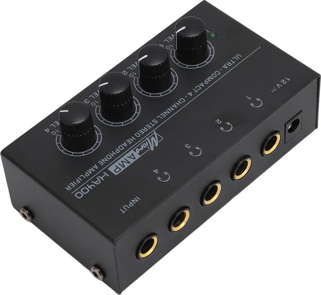 Mini ampli de casque à 4 canaux boîtier de distribution audio scène - 6