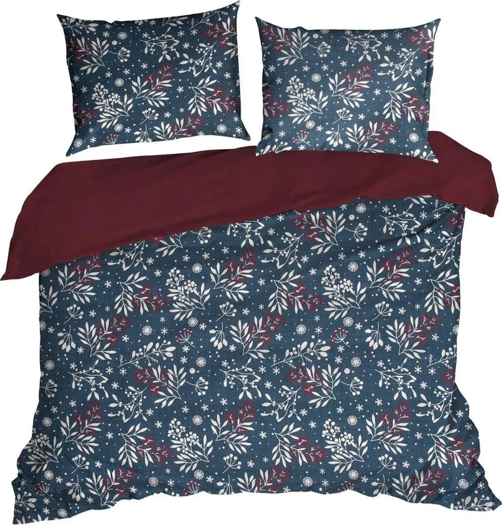 Parure de couette 220x200 pour décoration de chambre thème Noël coton