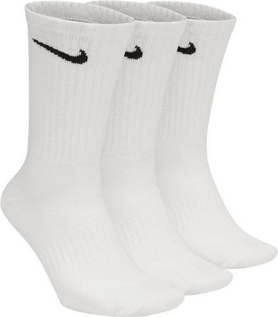 Nike - Socken Leicht für Herren/Damen Unisex - Alltag(3er-Pack) PP3941 (34 EU - 38 EU) (Weiß)