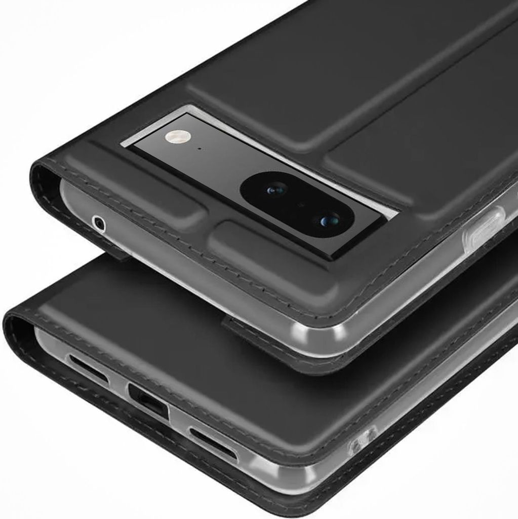 Verco Custodia A Libro In Similpelle Con Supporto E Slot Portacarte Per Google Pixel 8 – Blu