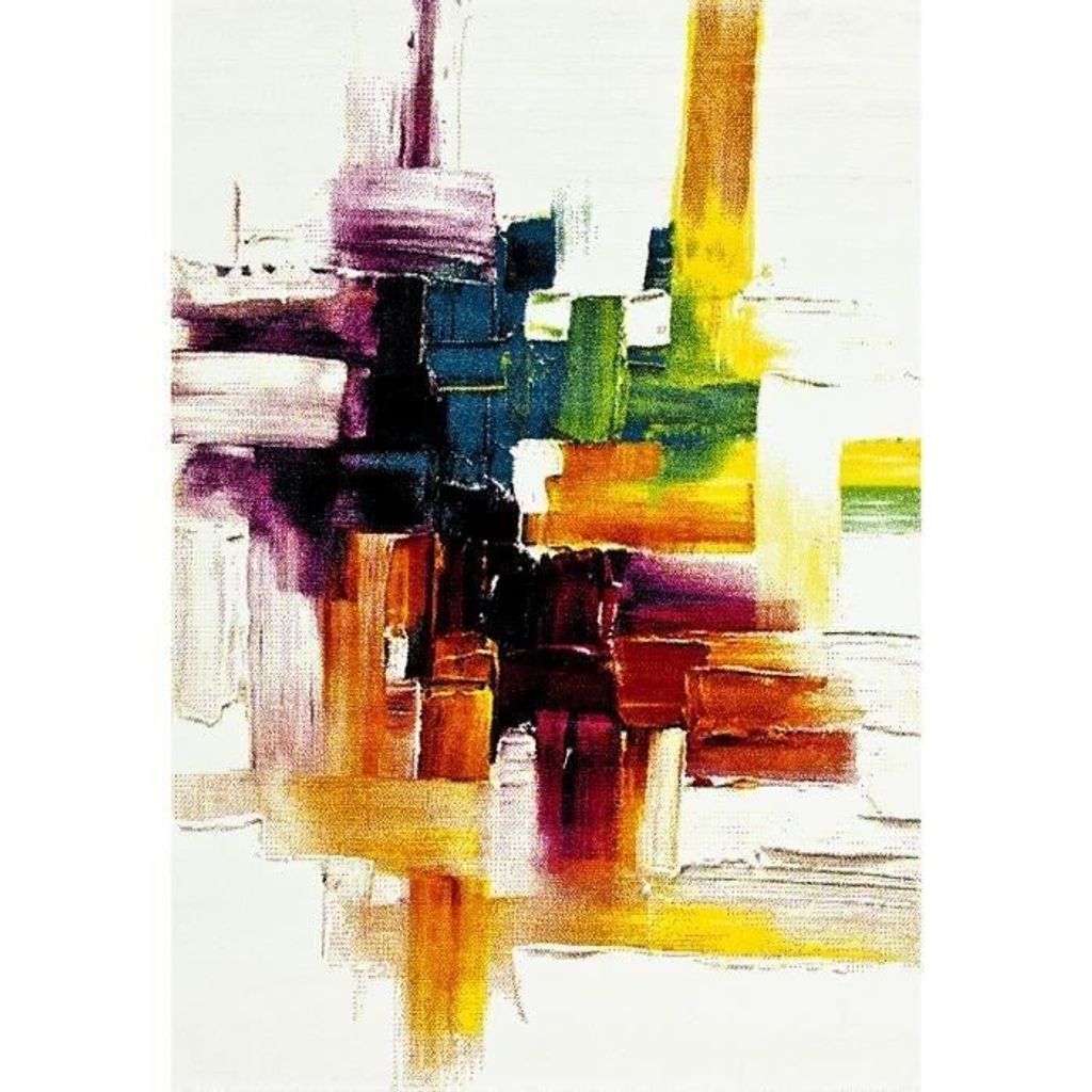 BELIS Moderný koberec do obývačky 160x230 cm biely, Obrázok produktu 