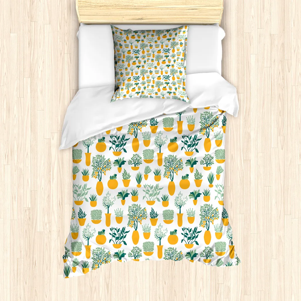 ABAKUHAUS Copripiumino 135x200 Tropical Blossom | Alta Qualità