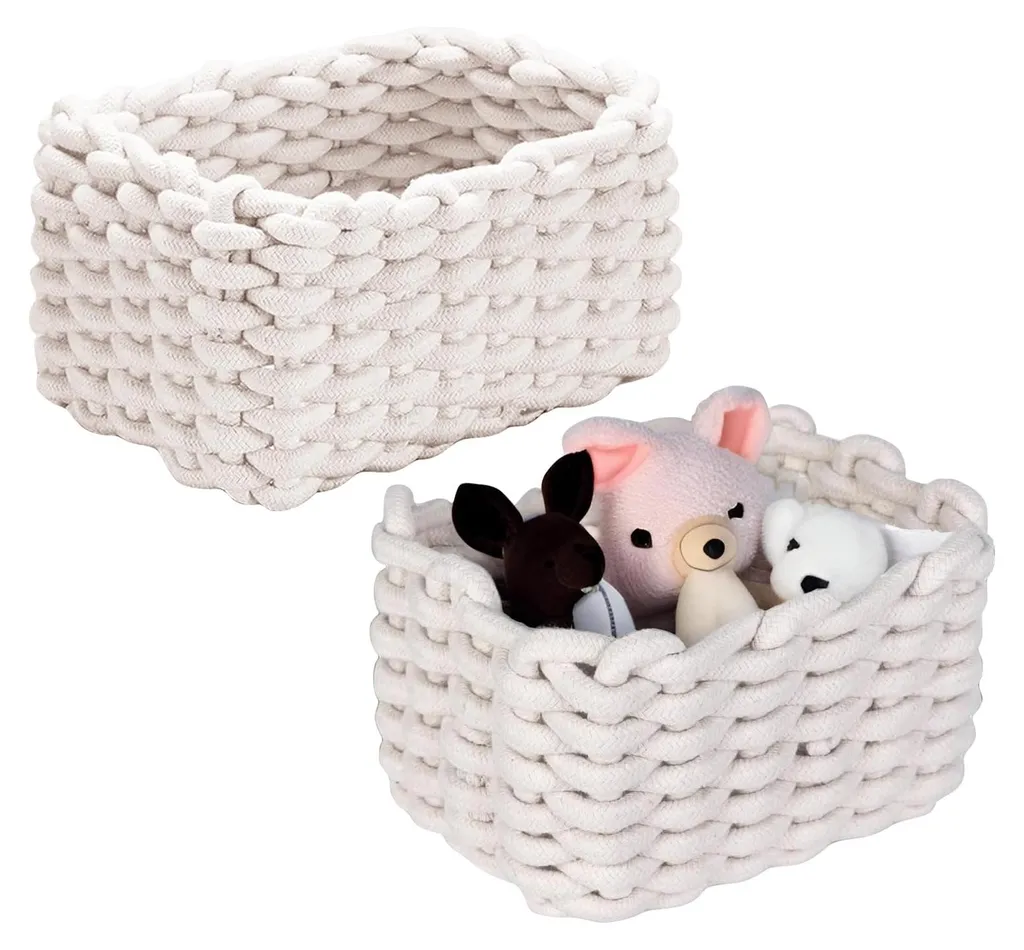 Panier de rangement pour chambre à coucher et tri de commode de nuit