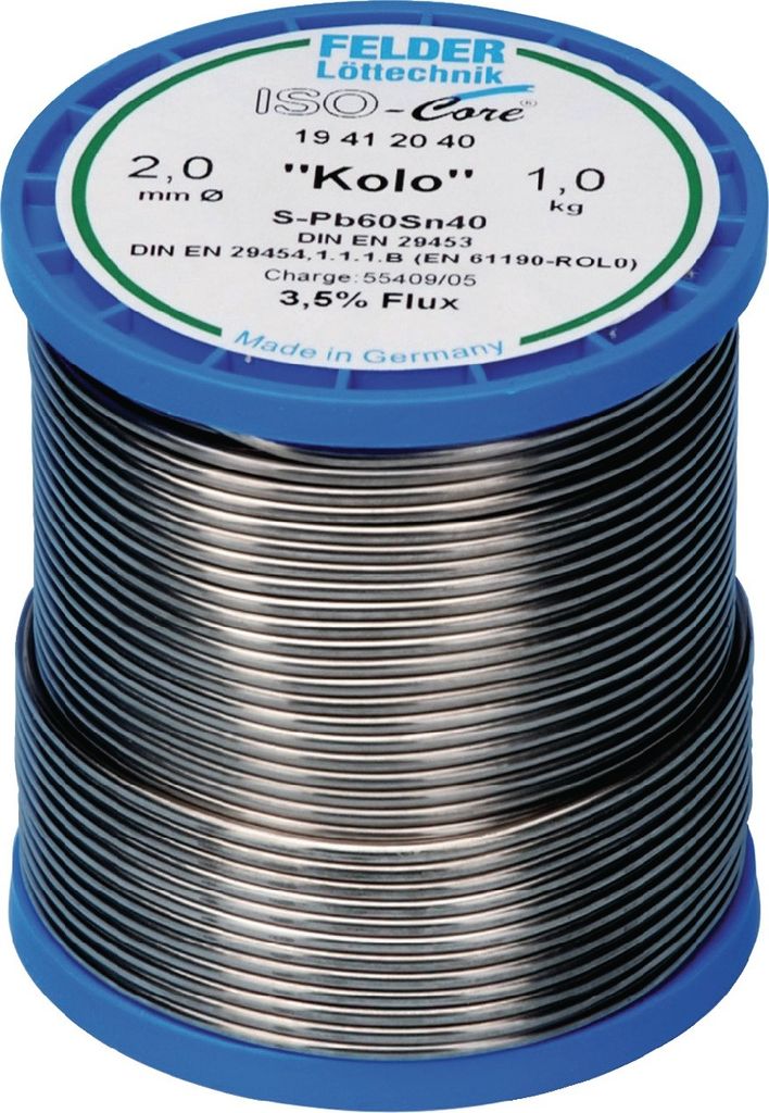 Lötdraht ISO-Core® Kolo 2mm 250g S-Sn60Pb40 FELDER Produktbild 
