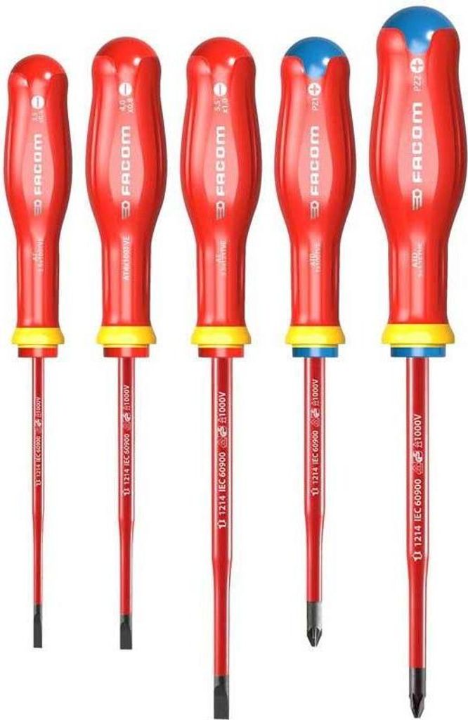 Facom ATD.J5TVEPB Protwist 1000V Isolierter Schraubendrehersatz 5-teilig