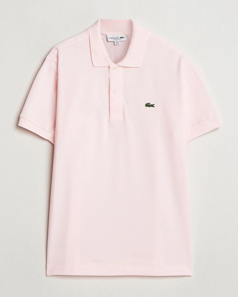 LACOSTE L1212 SHORT SLEEVED RIBBED COLLAR S Rosa Produktbild 