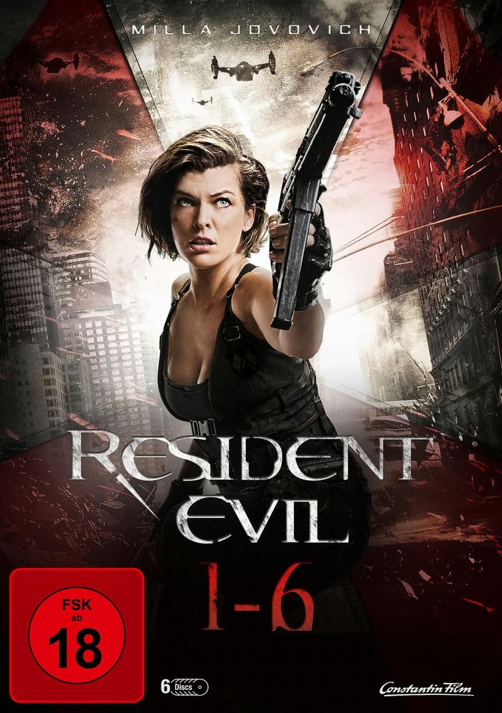 Resident Evil DVD Collection 1-6 - Horror Action Filme [6 Produktbild 