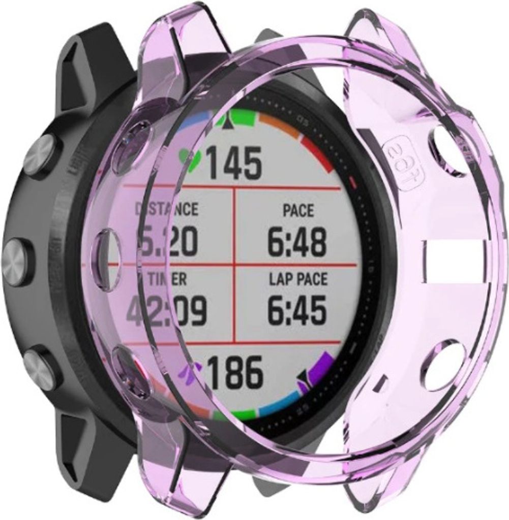 Strap-it Garmin Fenix 5s TPU-Hülle (Transparent Lila)