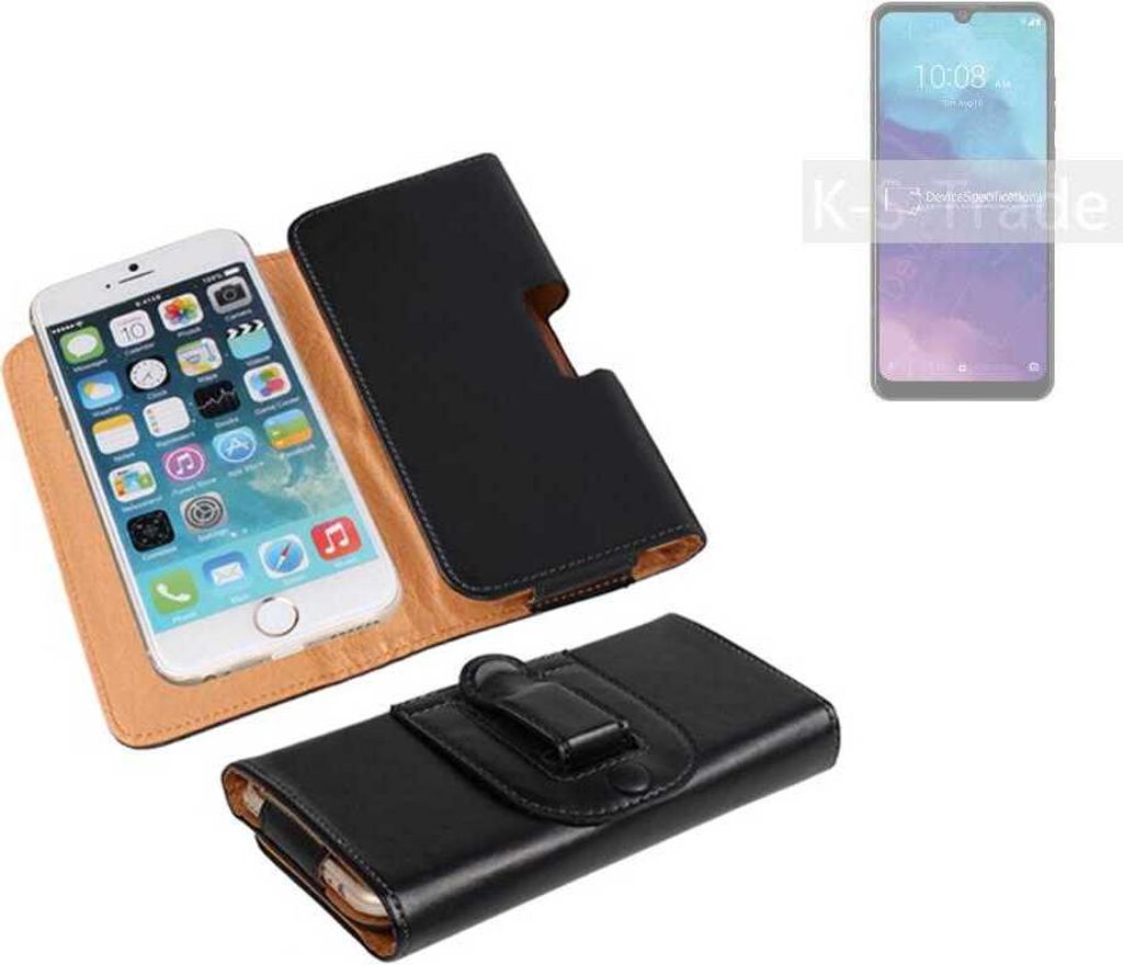 K-S-Trade Schützhülle Handyhülle kompatibel mit ZTE Blade A7 2020 Holster Gürtel Tasche Schutzhülle Handy-Tasche Smartphone Case Seitentasche