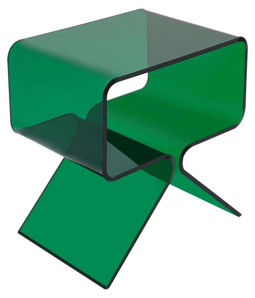 Acryl Nachttisch Beistelltisch - Moderner Sofatisch - Kleiner Ablagetisch - Für Wohnzimmer und Schlafzimmer - Grün