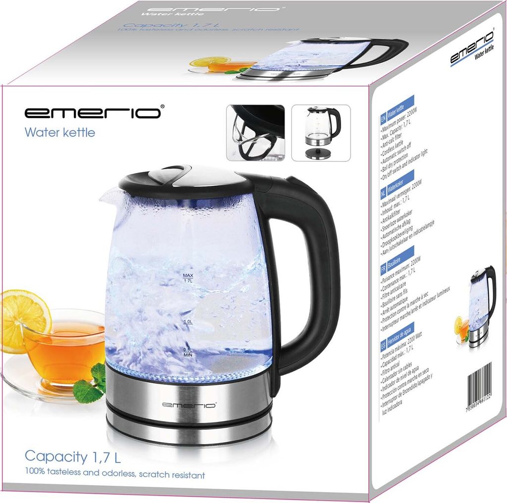 Emerio WK-119988 Glas-Wasserkocher 1,7 Liter Produktbild 8