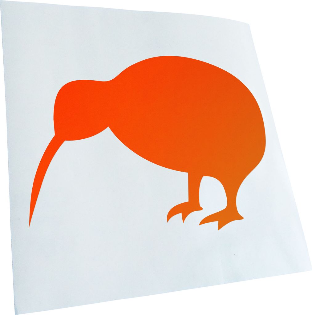 Kiwistar - Autoaufkleber - Kompass - Neon Matt - Aufkleber für Auto Kfz Fahrrad, LKW, Truck Mofa