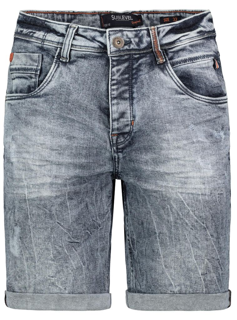Sublevel Jeansshorts Used Waschung Klassischer Freizeit Stil Größe: 36W