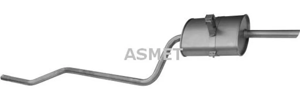 Pot d'échappement arrière pour Toyota Corolla ASMET 20025 Acier OE