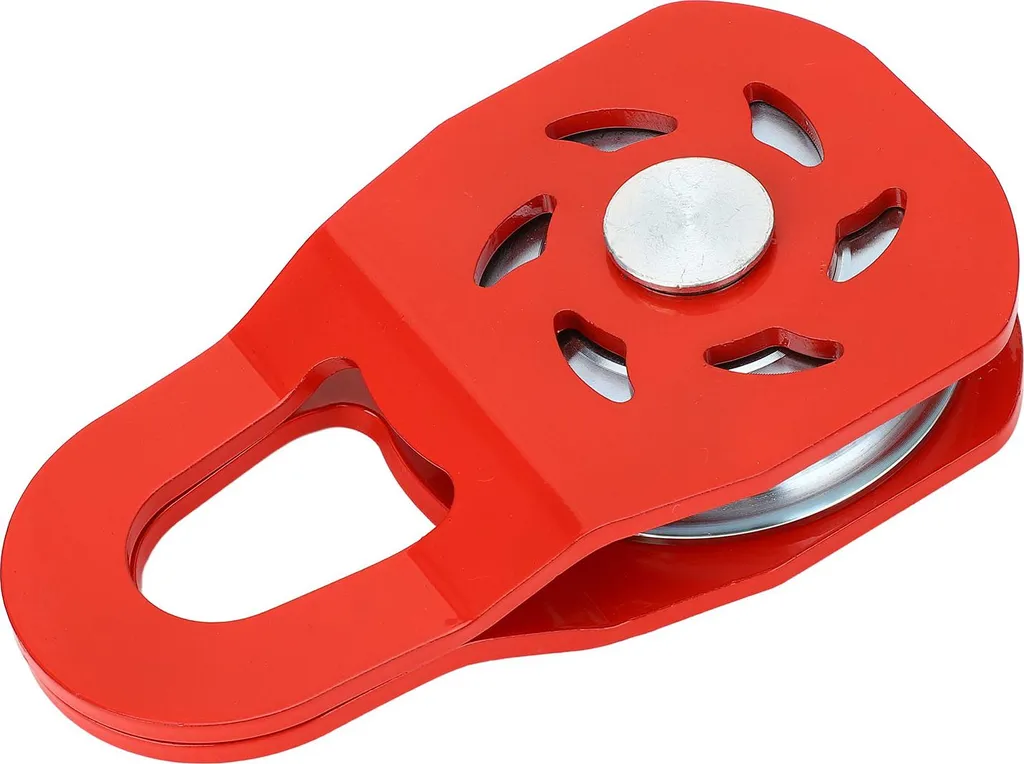 Poulie de moufflage Snatch Block 10 tonnes rouge pour treuil 4x4 et SUV
