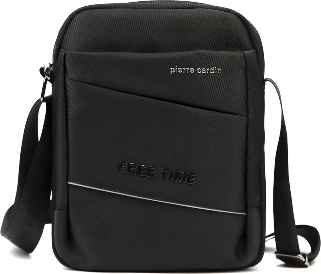 Sacs Pierre Cardin 1711ALAN09 : Sac bandoulière homme en nylon noir