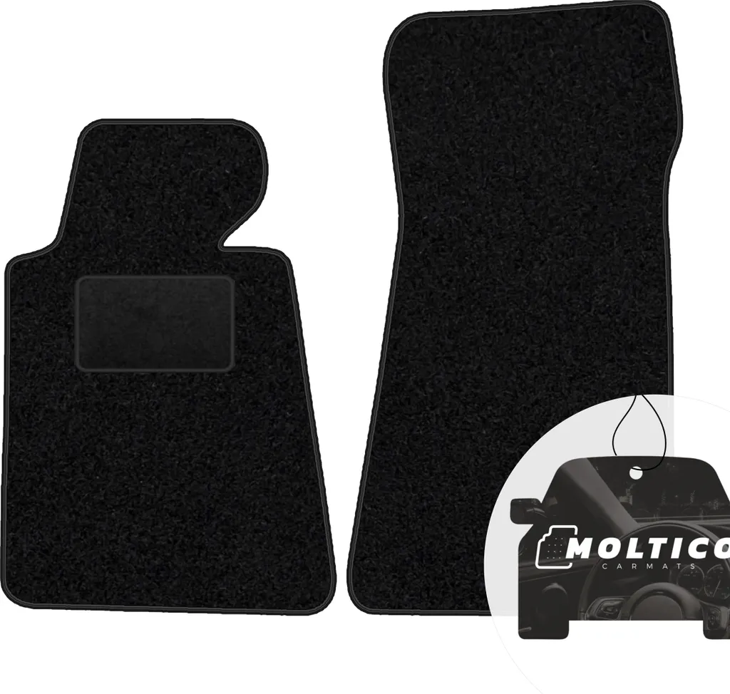 Kit 2 Tappetini Neri per BMW 7 Serie E32 1986-1994 moto-MOLTICO