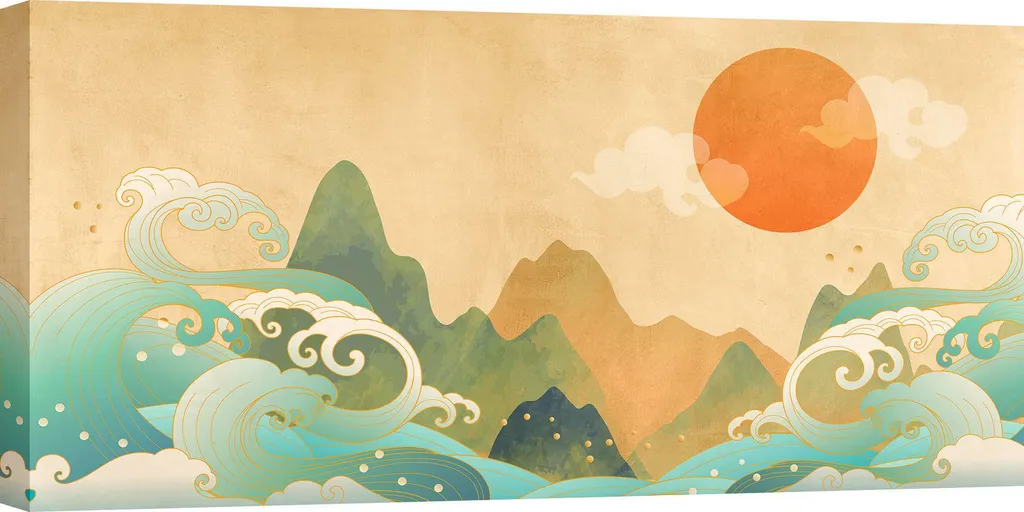 Tableau Salon Zen 120x60 cm - Créer une Ambiance Relaxante chez Soi