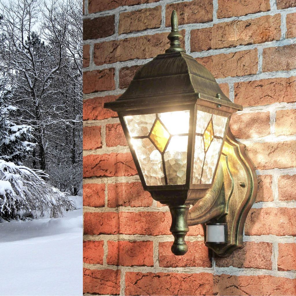 Antik Retro Stil Wandleuchte Gartenleuchte Außenlampe Laterne Wand Lampe E27 DE