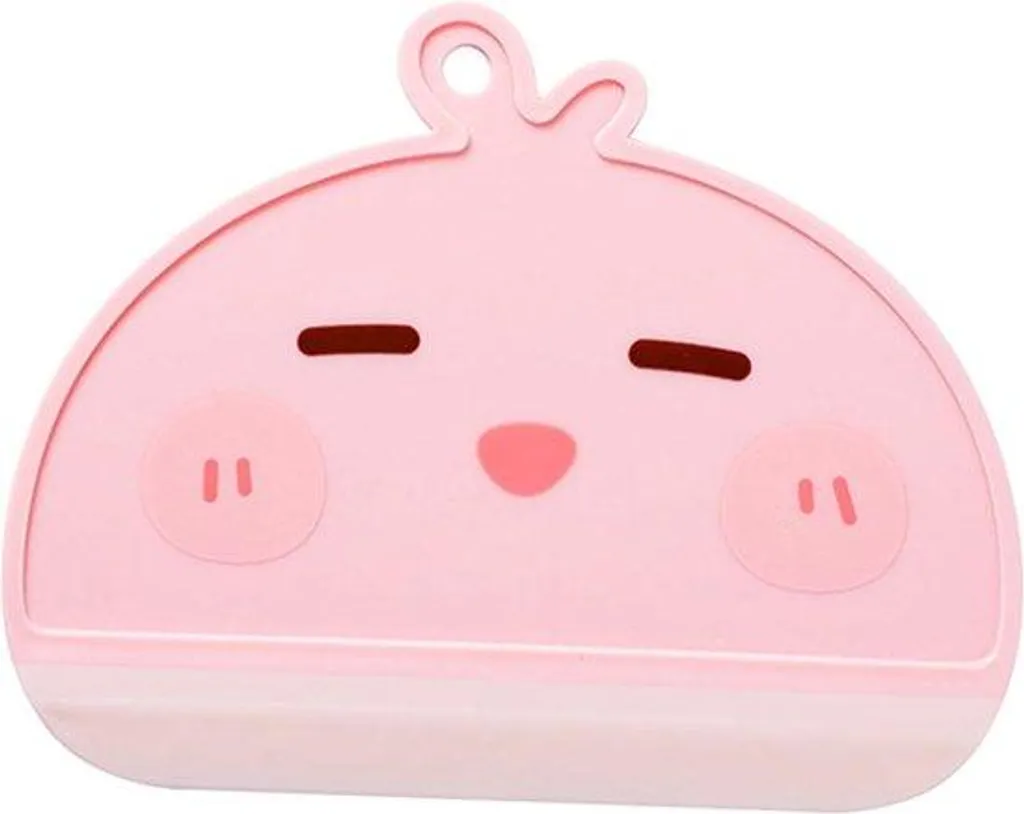 Raclette à miroir design dessin animé rose pour buée salle de bain