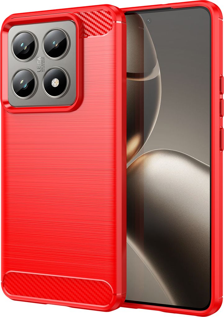 Hülle für Xiaomi 14T / 14T Pro Carbon-Faser Weich TPU Produktbild 