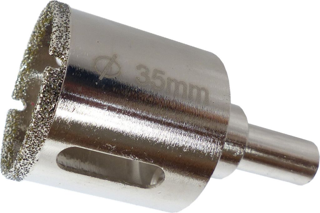Fliesenbohrer Ø 35mm Glasbohrer Diamantbohrer Steinbohrer Kernbohrer Bohrkrone Hohlbohrer Diamantbohrkrone Marmorbohrer Bohrer BOHRFUX