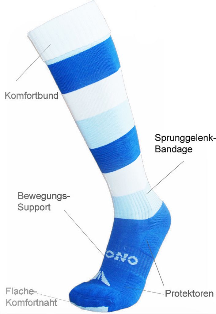 ATTONO 1 Paar Fußball Socken Stutzen von ATTONO Fußballstrümpfe - Größe: 30-35