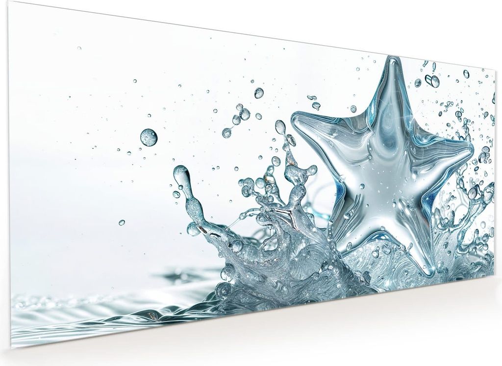Küchenrückwand Spritzschutz Glas mit Motiv Sternspritzer 40 x 40 cm