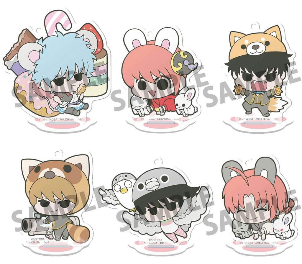Gintama Acryl Figuren Prince Hata & Animal Paradise 6 cm Display (6)