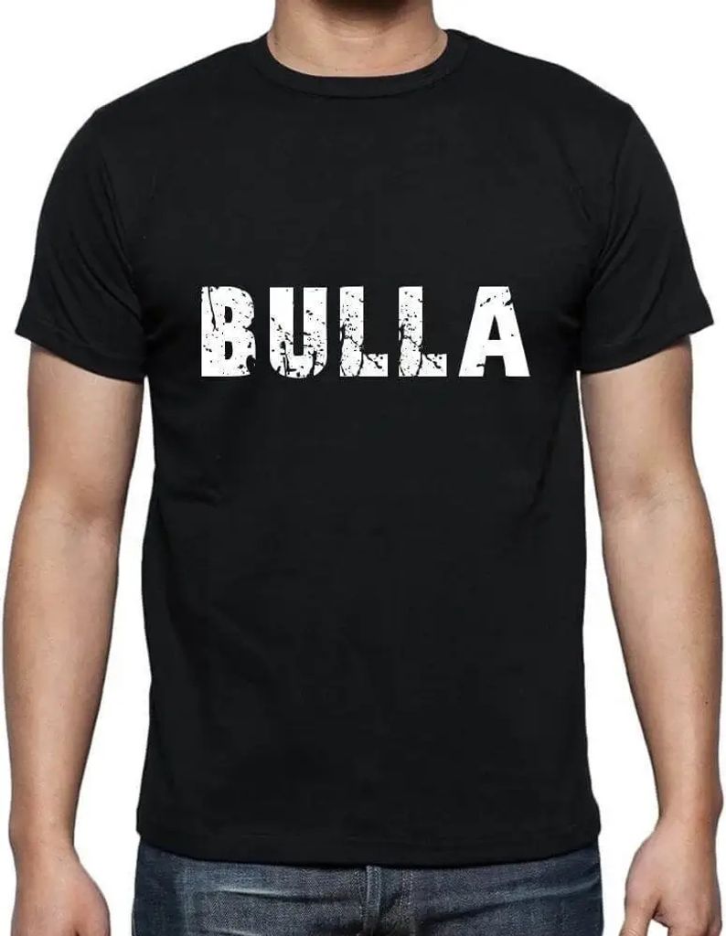 Herren Grafik T-Shirt Bulla Öko-Verantwortlich Vintage Jahrgang Kurzarm Lustige Druck Geburtstag Geschenk Mann