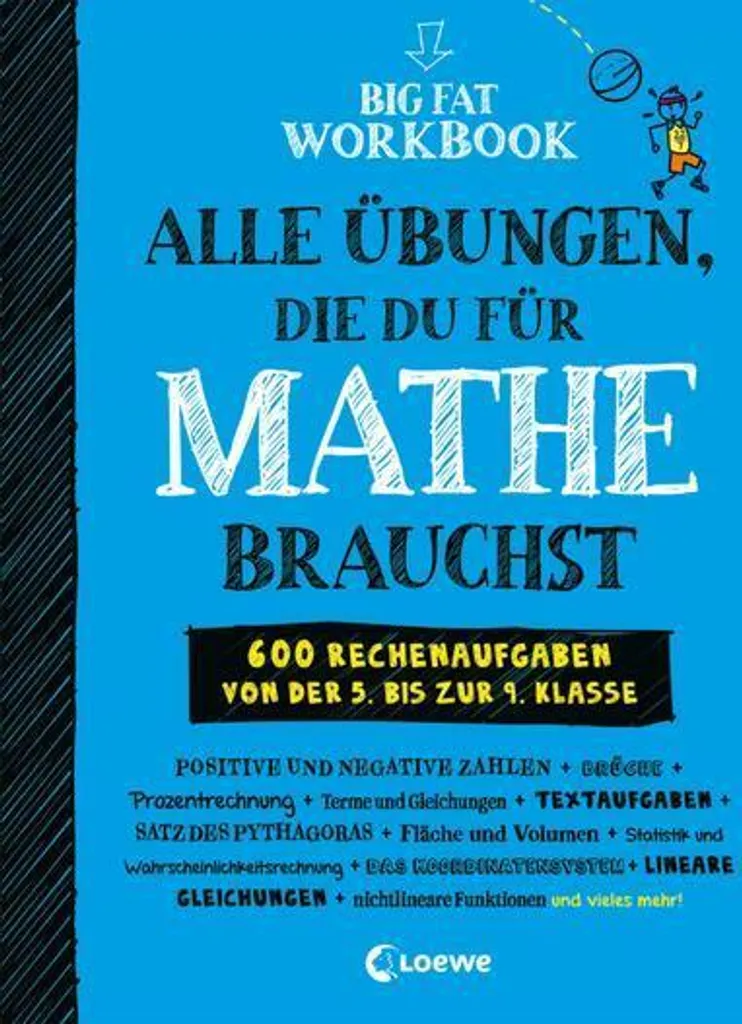 Cahier d'exercices Mathématiques Big Fat Workbook spécial collège 500 p